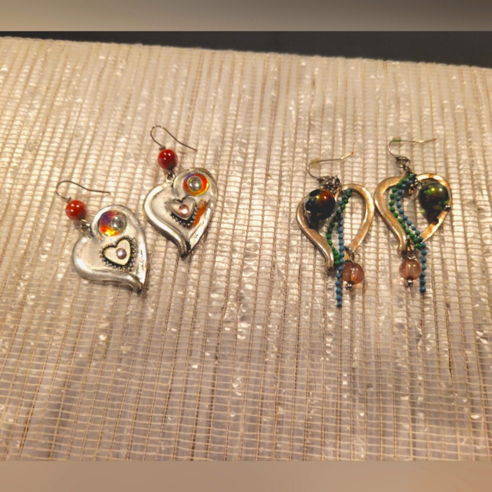 Silver Heart Earrings